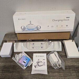 Zyber Charging Dock for Meta Quest 2/3/Pro - Fast Charge Station (US Plug)